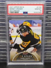 2021-22 Upper Deck Sidney Crosby UD Canvas #C181 PSA 10 Penguins GEM MINT