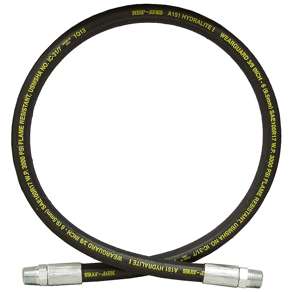 Mangueira hidráulica 3/8" x 48" 3/8 NPTM x 3/8 NPTM SAE 100R17 3000 PSI 903-3848 - Imagem 1 de 1