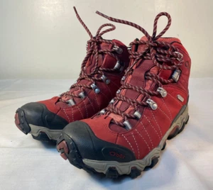 Botas de Senderismo OBOZ Bridger Para Mujer Cuero Rojo Impermeables - EE. UU. 7 - Imagen 1 de 6
