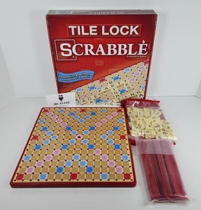 Tile Lock Scrabble 2017 Hasbro Crossword Family Board Game - Picture 1 of 13