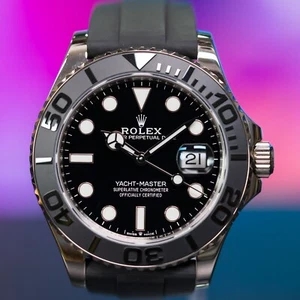 Rolex Yacht-Master 42mm OysterFlex White Gold Box and Papers 226659 - Picture 1 of 10