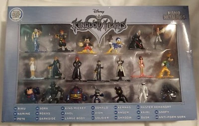 Disney Kingdom Hearts Nano Metalfigs Diecast Paquete de 20 figuras conjunto de coleccionistas NUEVO Foto 1 de 2