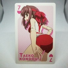 7 Taeko Kondo Heart GIRLS und PANZER CHARACTERS TRUMP playing cards Card JAPAN