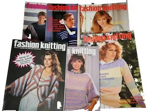 6 Fashion Knitting Magazine Issues 12-17 from 1984-1985 - Picture 1 of 7