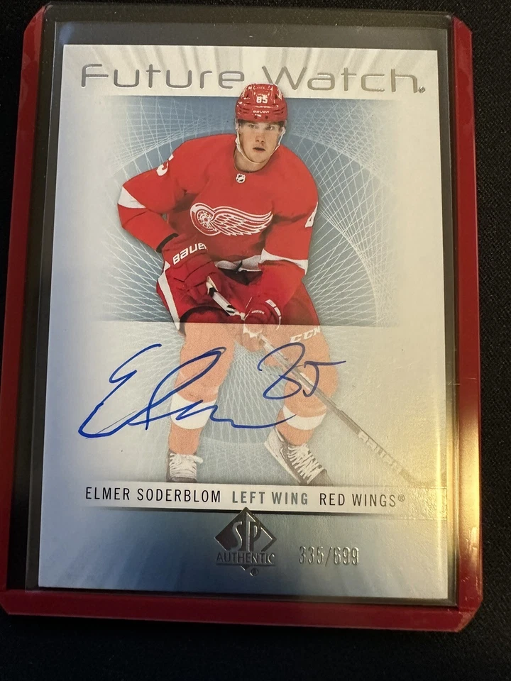 2022-23 SP Authentic Future Watch Signatures Retro Elmer Soderblom /699 #RFWA-ES - Image 1 of 2