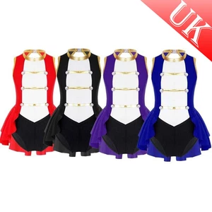 AU Girls Circus Ringmaster Costume Dance Leotard Dress Cosplay Fancy Dress Up - Picture 1 of 28