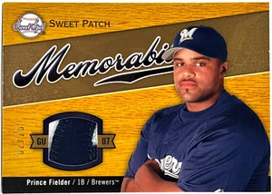 2007 Upper Deck Sweet Spot - Prince Fielder - Sweet Patch Game Used /25 Brewers - Picture 1 of 2