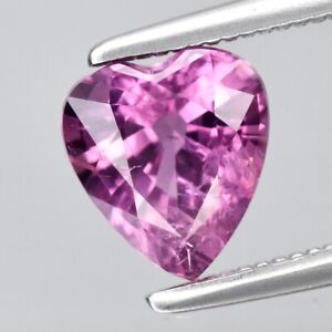 CERTIFICATE Incl.* 1.15ct Heart Unheated Pink Sapphire Gemstone, Africa