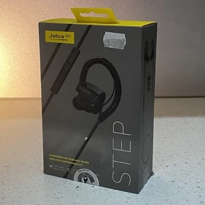 Jabra Step Bluetooth Wireless Stereo Headset Black Sweatproof Ote23 - Picture 1 of 8