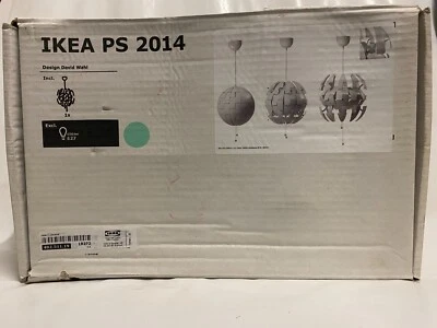 IKEA PS 2014 Pendant Light Shade White/Turquoise Complete 35cm Unused Nw/Other - Image 1 of 4
