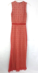 AGAIN Los Angeles Isabel Red Lace Dress, Size Medium, Retail $462 - Picture 1 of 17