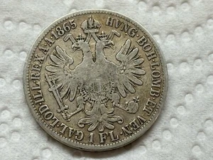Gulden 1865 A  Franz Josef - Silber Wien   W/25/13 - Foto 1 di 2
