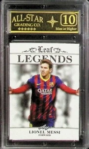 LIONEL MESSI Leaf Legends 2017 Graded ASG Mint 10 - Picture 1 of 1