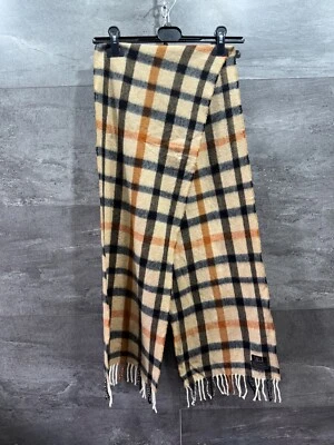 Bufanda DAKS 100% Lana de Cordero Hecha en Escocia Cuadros Multicolor Foto 1 de 4