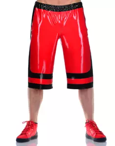100% Pure Latex Rubber Gummi Boxershorts Hose mit niedriger Taille Pants S-XXL - Bild 1 von 9