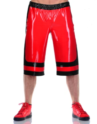 100% Pure Latex Rubber Gummi Boxershorts Hose mit niedriger Taille Pants S-XXL - Bild 1 von 4