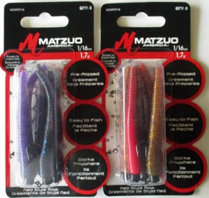 2 - Impianti stile MATZUO Ned - confezione da 5 pezzi - 1/16 oz. - Craw fuso e Purple Haze - Foto 1 di 3