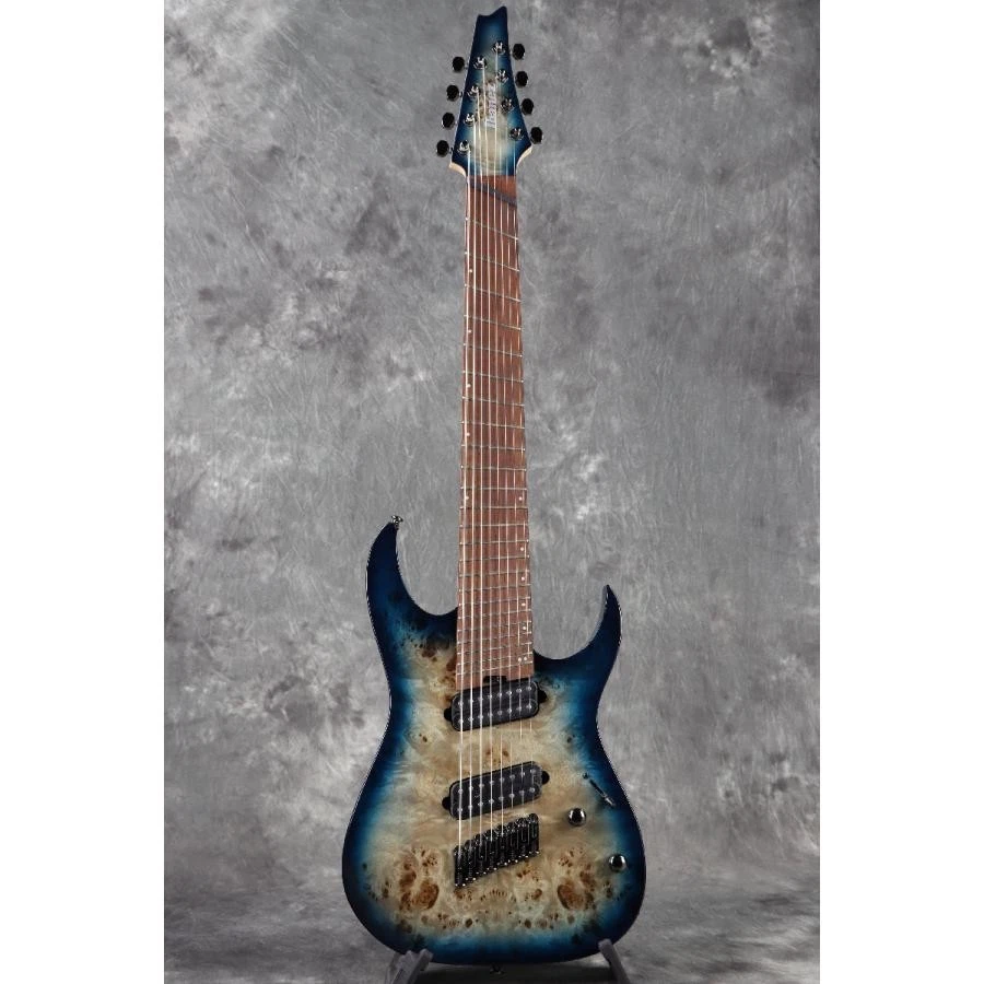 Ibanez RGMS8PB-CBS 8-String Model (Cosmic Blue Starburst) with Gig Bag