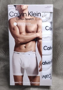 Calvin Klein Boxershorts 100% Baumwolle Classic Fit 5er Pack Herren XL Wicking Weiß - Bild 1 von 2