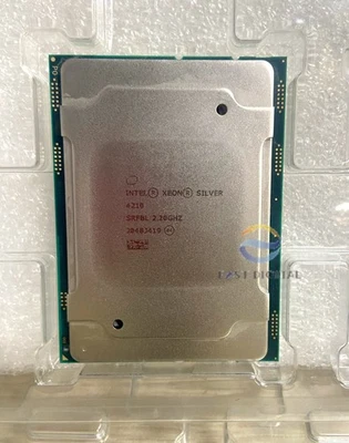 Intel Xeon SILVER 4210 SRFBL 2.20GHZ 10-CORE LGA3647 Server CPU Processor Used - Image 1 of 2