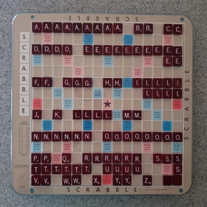 SCRABBLE Deluxe Edition Selchow & Righter w/Turntable EUC Complete Vintage 1970s - Picture 1 of 6
