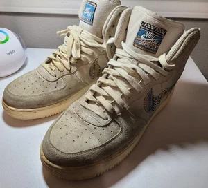 NIKE AIR FORCE 1 HIGH TOP 07' LV8 AFRO PUNK 2017 US SIZE 11 MENS USED NOBOX GRAY - Picture 1 of 17