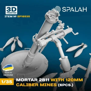 Mortero 2B11 con calibre 120 mm minas escala modelo kit 1:35 Spalah SP16535 - Imagen 1 de 2