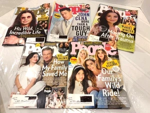 People Magazine Lot OF 5 Ozzy John Cena Alec Baldwin Ariel Denise- Free Shipping - Imagen 1 de 6