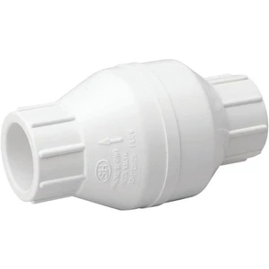 PVC 1 In. SOLV x 1 In. SOLV In-Line Check Valve 101-605 Pack of 8  Series - Picture 1 of 1