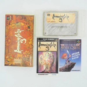 Romancing Saga 3 SFC Japan Boxed Complete Tested Original Card Game - Picture 1 of 11