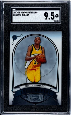 2007 Bowman Sterling Kevin Durant #KD SGC 9.5 - Image 1 of 2