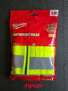 Milwaukee 48-73-2241 Pocket Safety Vest Class 2 High Visibility Yellow ~S/M~ - Picture 1 of 6