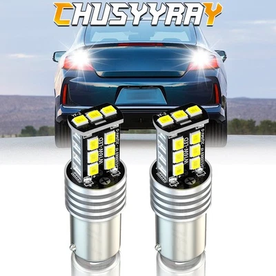 2x 1157 7528 LED Reverse Backup Light Canbus Error Free BAY15D Bulbs White 6000K - Image 1 of 4