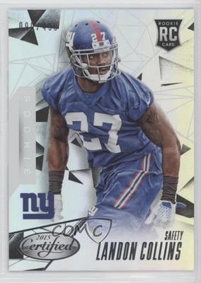 2015 Certified Rookies Mirror Silver /499 Landon Collins #164 Rookie RC - Image 1 of 2