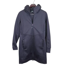 CALIA Embossed Softshell Jacket Women's Size M Smoky Plum Purple Sherpa Hood - Picture 1 of 5