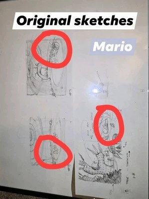 Super Mario Bros Super Show DIC Animation Original Sketches - Image 1 of 4