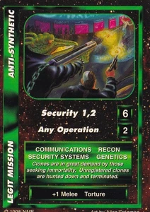 Anti-Synthetic - BTS Premiere - Battlelords CCG - Imagen 1 de 6