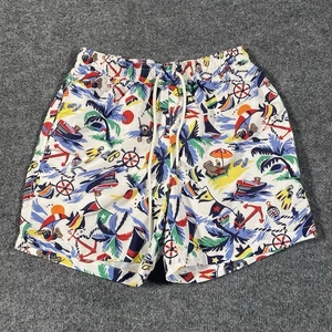 Polo Ralph Lauren Traveler Classic Swim Trunks Bear Nautical Sailing Mens Small - Picture 1 of 12