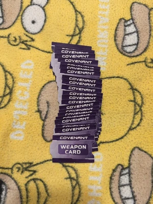 Halo Interactive Strategy Game 22 Covenant Weapon Cards 2008 Replacement Pieces - Image 1 of 3