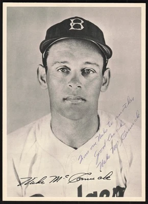 1949 Mike McCormick Signed Auto Brooklyn Dodgers Team Issue Picture Pack *JP1398 - Image 1 of 2