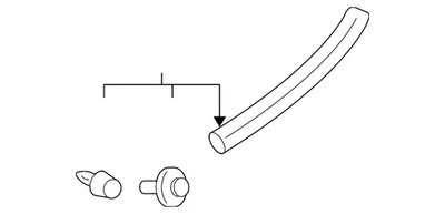Genuine Mitsubishi Belt Molding MR655197 - Image 1 of 2