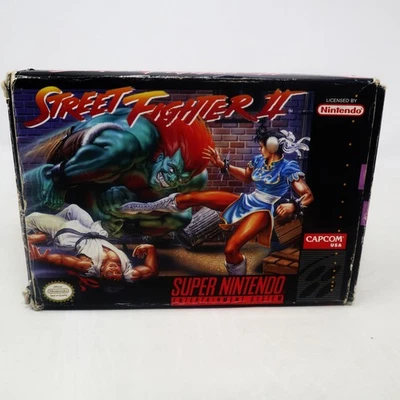 VINTAGE SUPER NINTENDO ENTERTAINMENT SYSTEM SNES STREET FIGHTER II GAME NTSC - Image 1 of 4