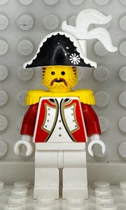 Lego Pirates I Imperial Guard, Admiral (Triple Plume) Minifigure pi074 From 6277 - Picture 1 of 2