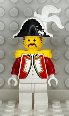 Lego Pirates I Imperial Guard, Admiral (Triple Plume) Minifigure pi074 From 6277 - Image 1 of 2