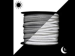 Tubería reflectante de poliéster para coser 12 mm x 3 m - Chaquetas, bolsas, EPI, equipo de noche - Imagen 1 de 16