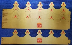 Lot of (10) Burger King Crown Paper Hats party 10 PACK  BK NEW Crowns - Picture 1 of 3