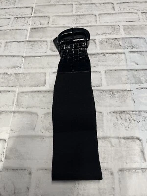 Steve Madden Size S/M Wide Belt Women's Black Adjustable Vintage Vtg S30919 - Image 1 of 4