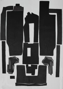 Juego de alfombras de terciopelo negro para Renault Alpine A310 4V 1971-1976 - Imagen 1 de 2