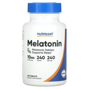 Melatonin 10 mg, 240 tablets ,GLUTEN FREE, Nutricost, ENVÍO 48/72 HORAS - Foto 1 di 2