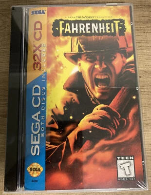 Fahrenheit (Sega CD / Sega 32X CD, 1995) brand-new, factory sealed, unopened - Image 1 of 4